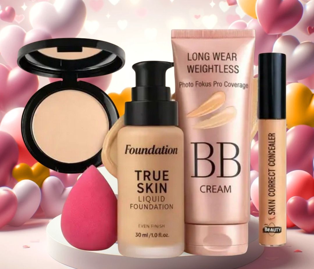 huge leaf NEW TRENDY FACE FOUNDATION MAKEUP COMBO5-picture-16
