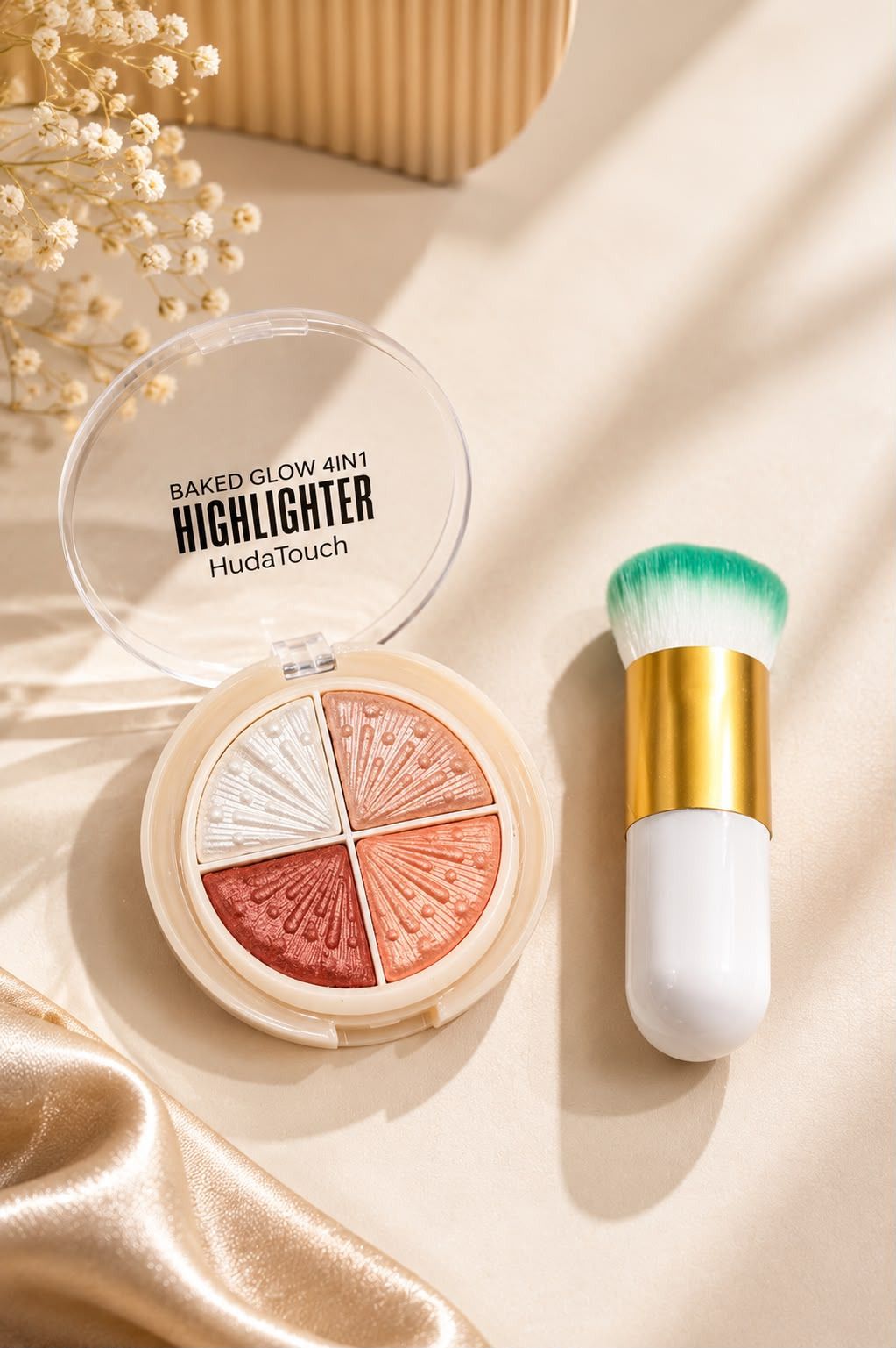 fab filter 4 Shade Highlighter And Makeup brush-picture-14