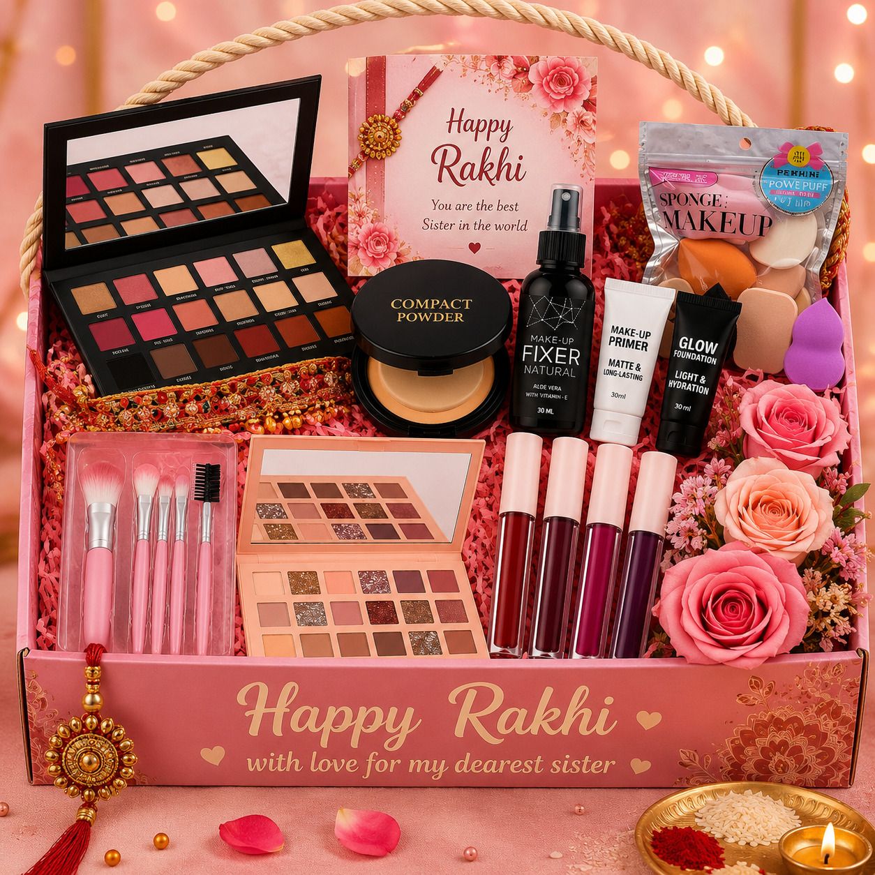 Rakhi Beauty Celebration Hamper | Sister Special Makeup Gift Collection-image-8