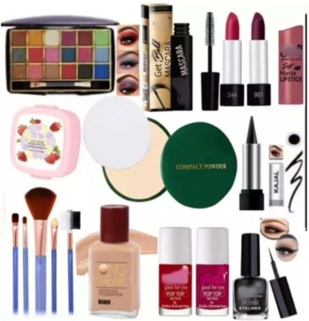 toroka eyeshadow with eyeliner mascara kajal lipstick nail polish & makeup brush-picture-18