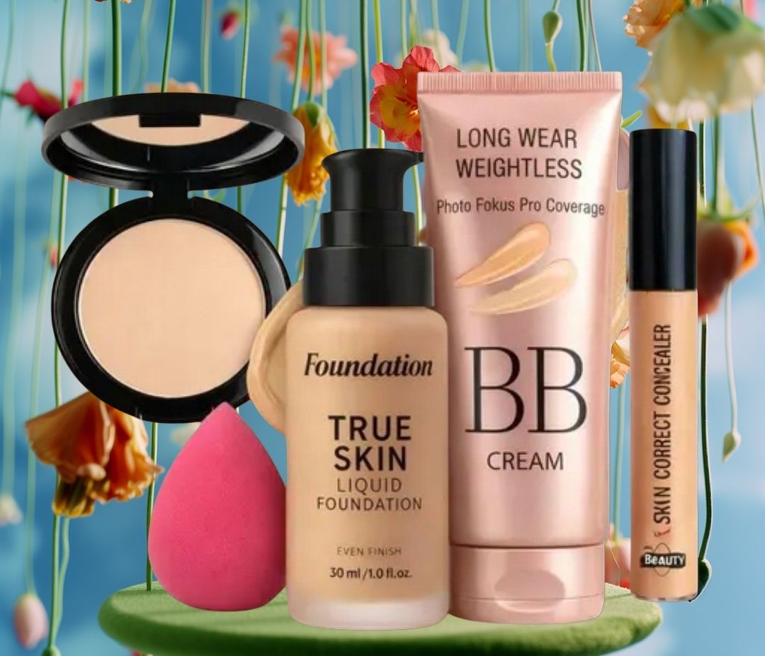 huge leaf NEW TRENDY FACE FOUNDATION MAKEUP COMBO41-picture-14