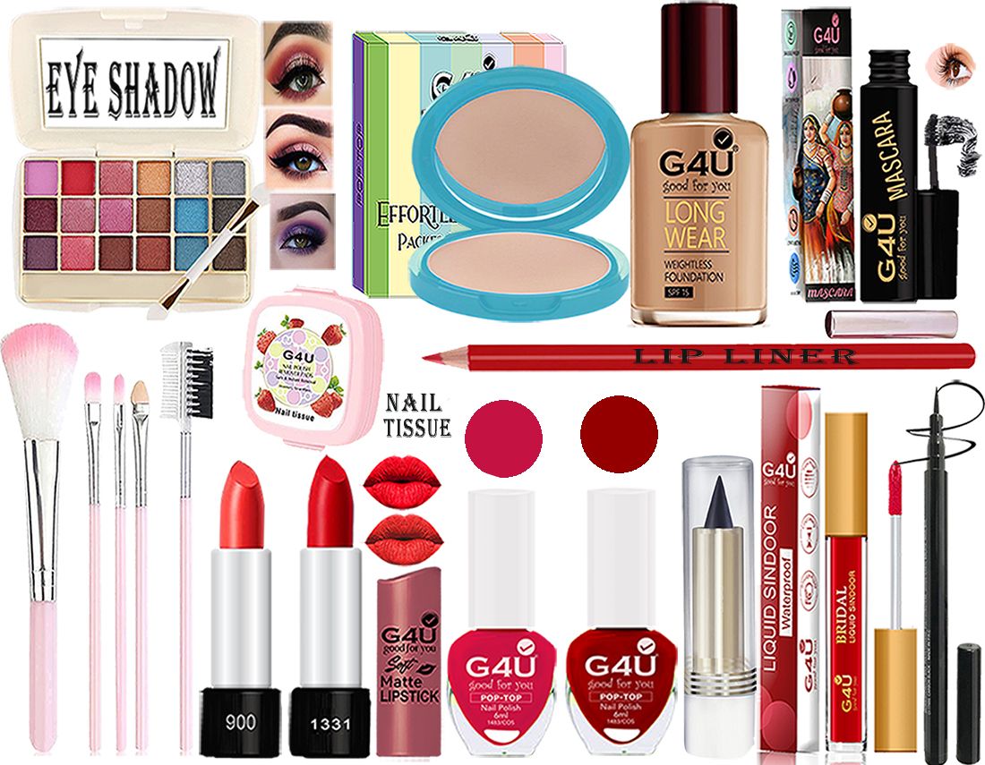 All in One Daily Use Makeup Kit For Woman & Girls (Pack of 18 Pcs)A09052085-image-27