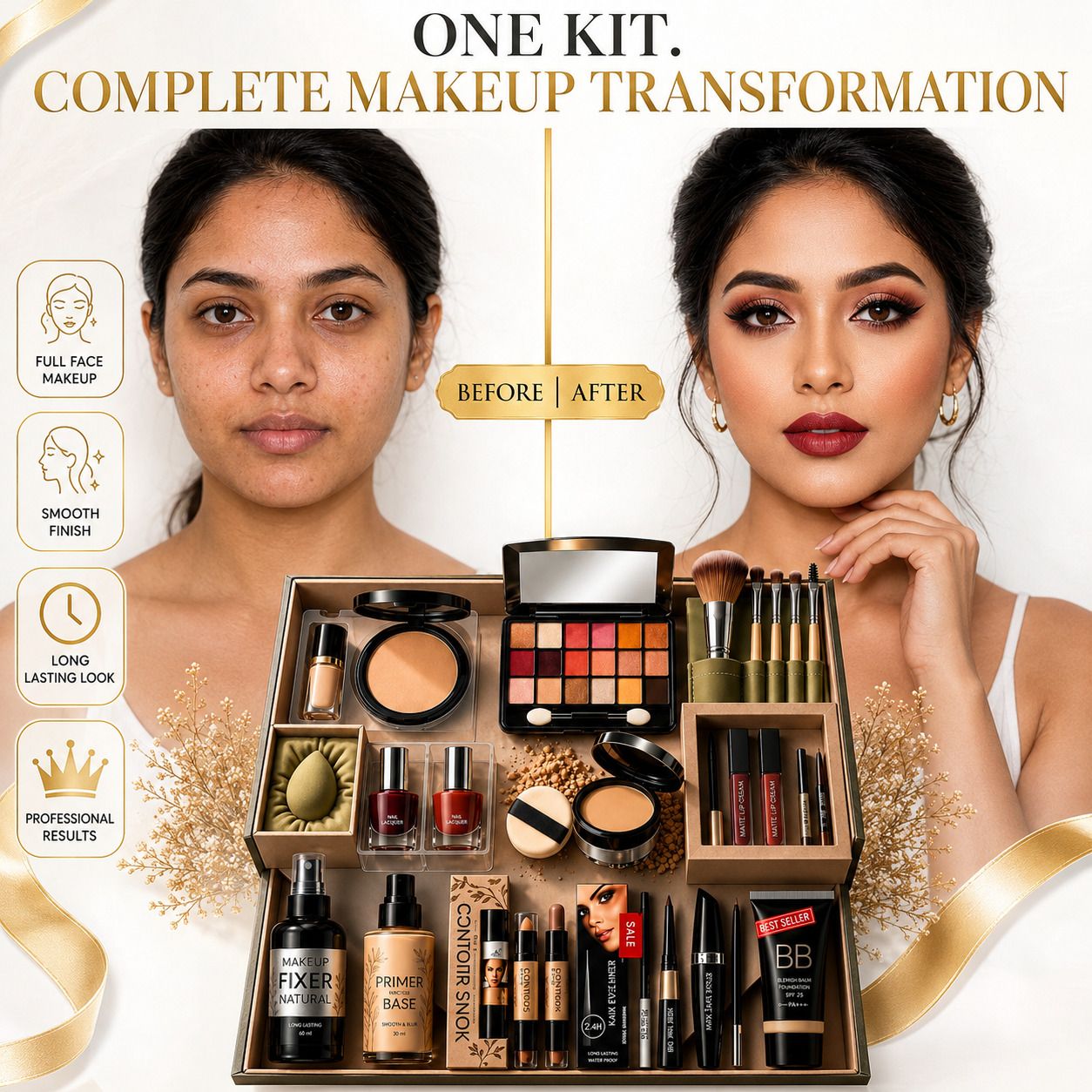 Complete Professional Makeup Kit for Full Face Beauty Set-image-40