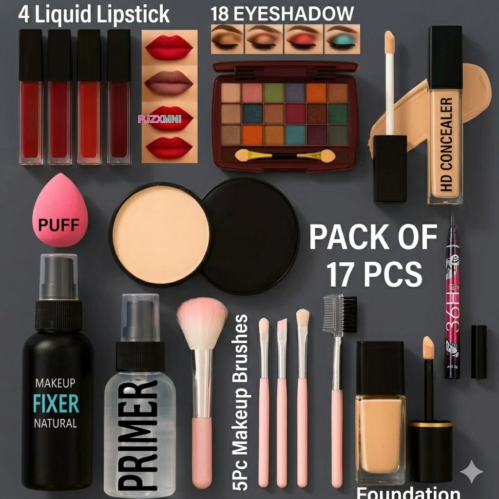 Complete makeup set with primer , foundation and compact powder-image-35