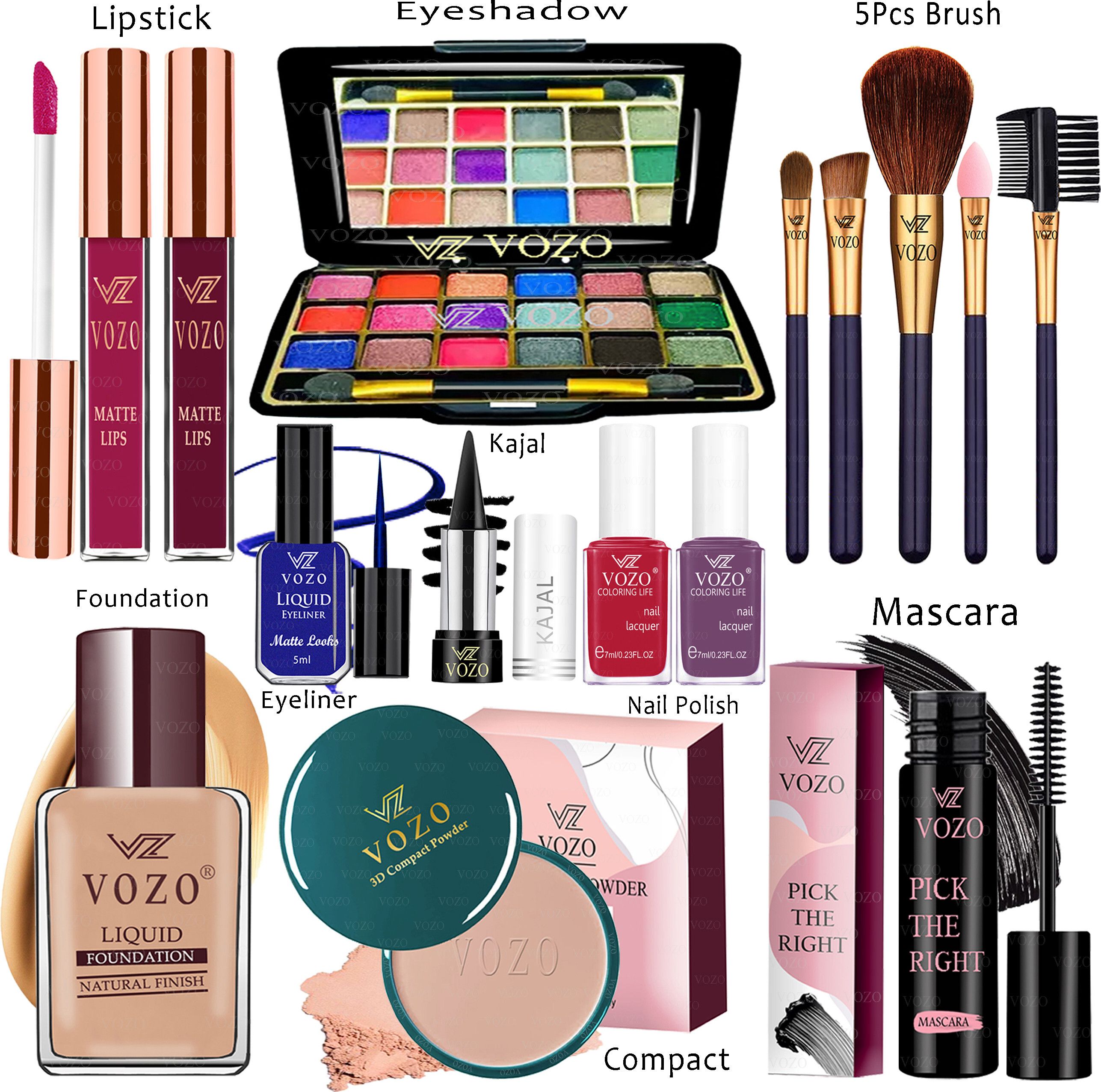 vozo Makeup Kit Sets One-stop Beauty Package for Beginners and Professionals Set-71-picture-12