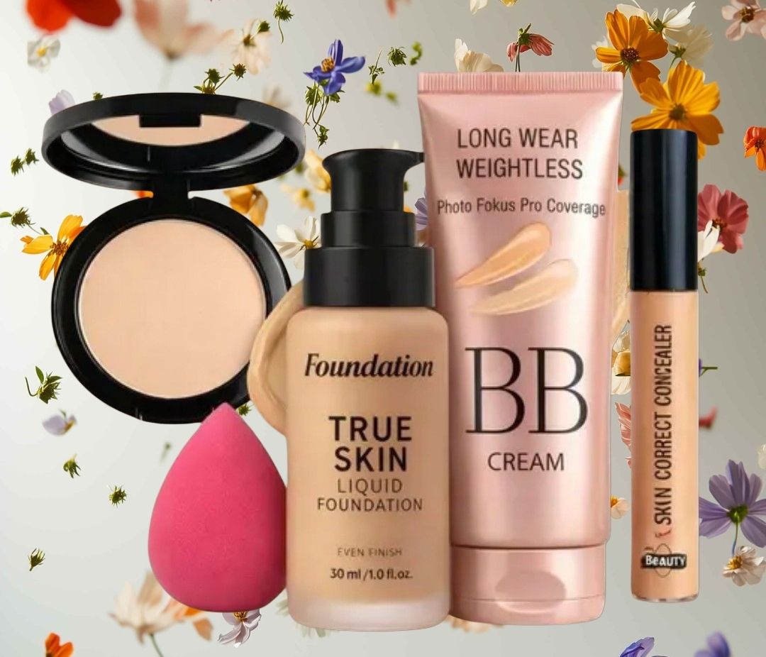 huge leaf NEW TRENDY FACE FOUNDATION MAKEUP COMBO12-picture-22