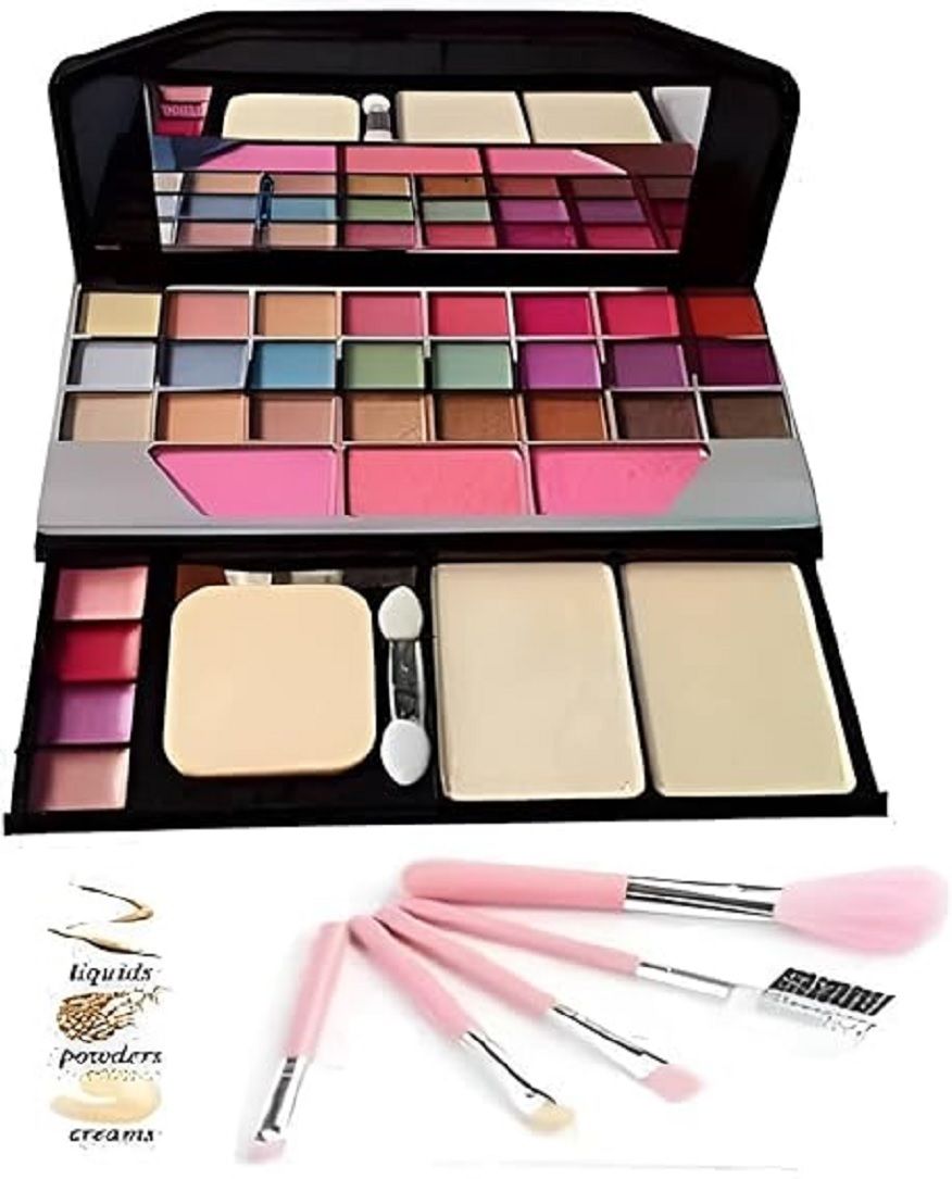 PREMIUM 6155 MAKEUP KIT WITH 5 PCS MAKEUP BRUSHES-image-35