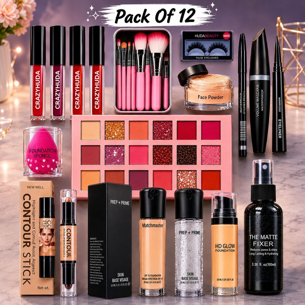 fusion fly 12-in-1 Professional Makeup Kit Beauty Combo Set-picture-13