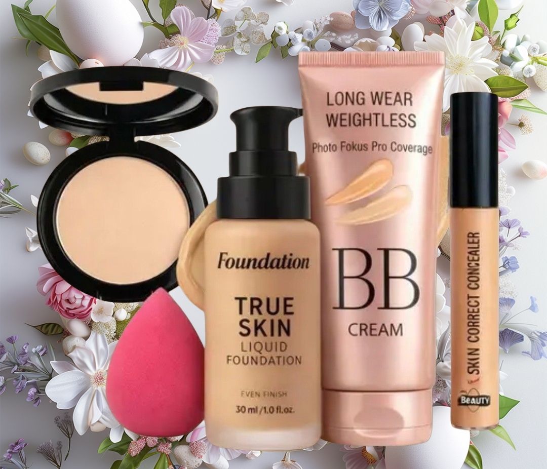 huge leaf NEW TRENDY FACE FOUNDATION MAKEUP COMBO47-picture-19