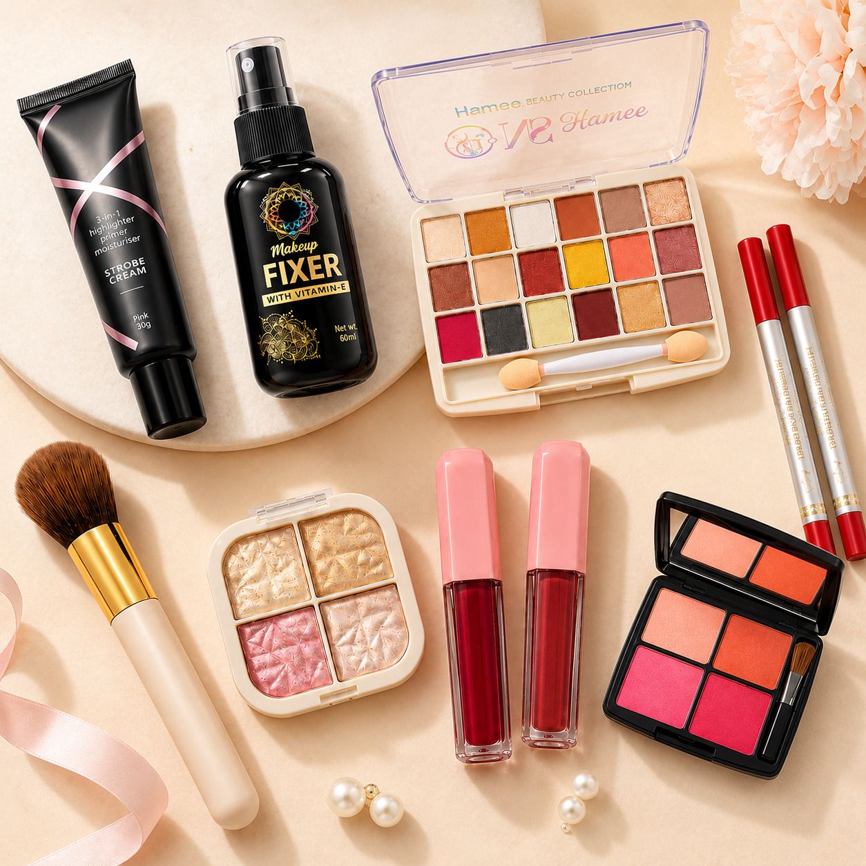 arcade Makeup Combo Kit with Eyeshadow, Lip Liner, Fixer Spray, strobe cream and more-picture-33