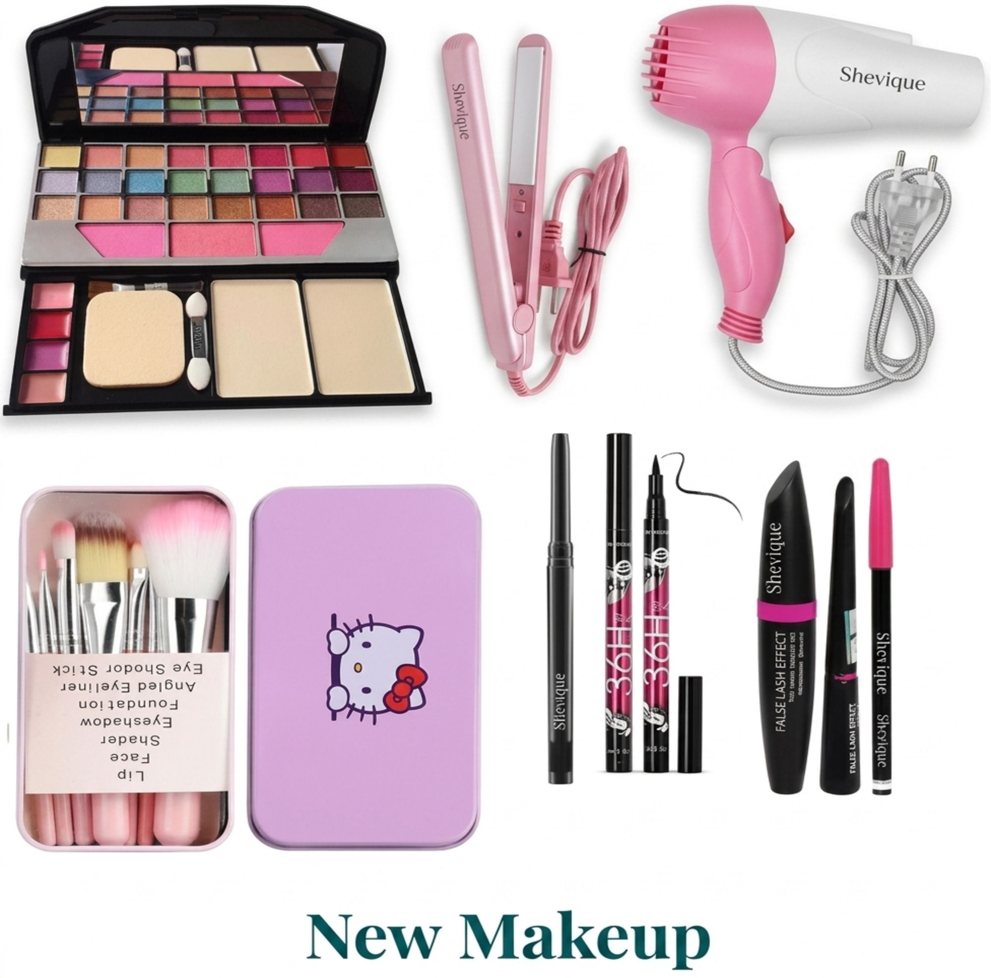 shevique Makeup and Hair combo for Women ( pack of 7)-picture-32