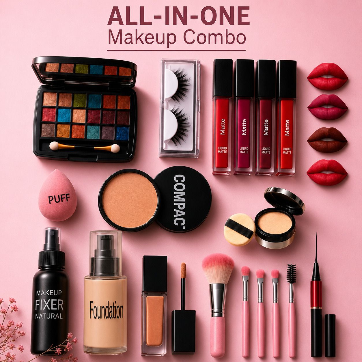 coslane All-in-one Professional Beauty Makeup Combo Kit-picture-19