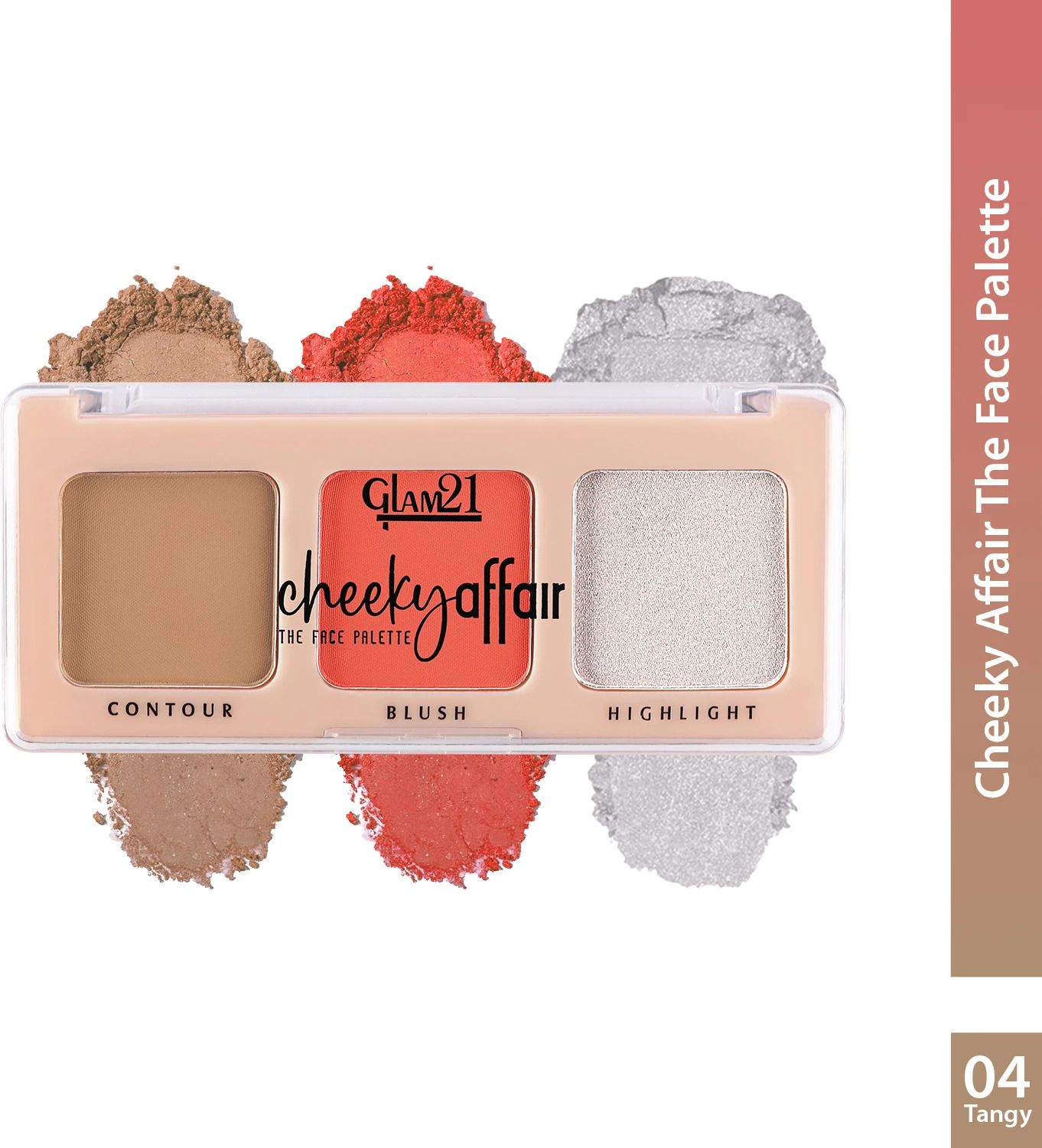 Cheeky Affair 3in1 Face Palette Blush, Contour & Highlighter|Waterproof Makeup-image-44