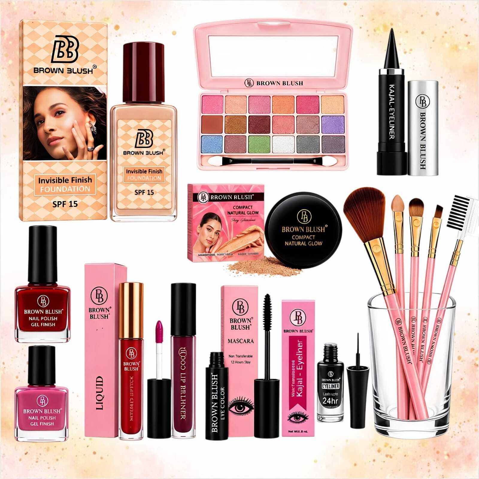 brown blush Perfect Finish Makeup Collection Kit-picture-20