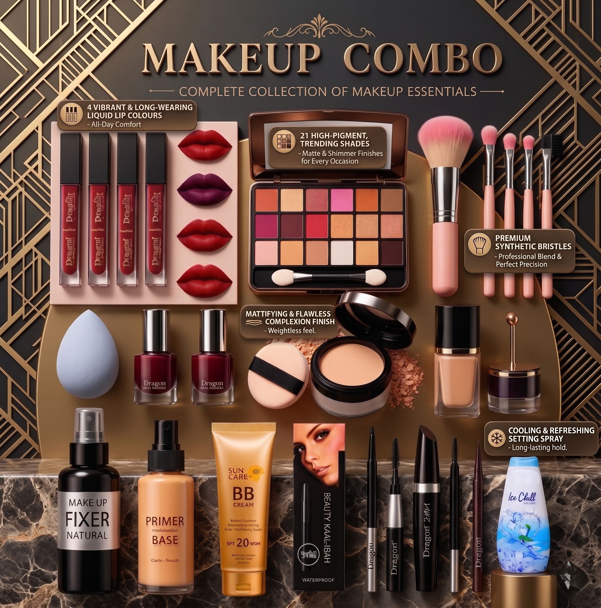 huge leaf STYLISH MAKEUP KIT2-picture-25