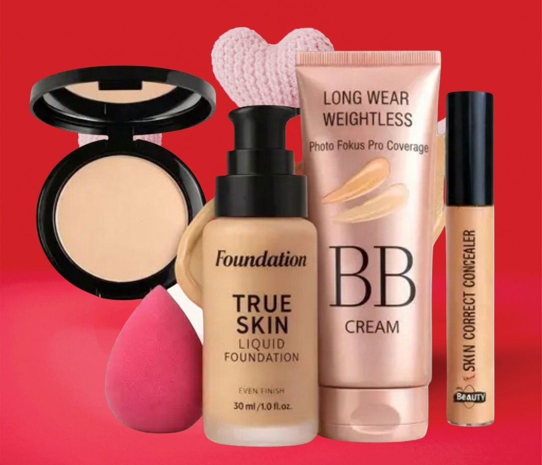 huge leaf NEW TRENDY FACE FOUNDATION MAKEUP COMBO54-picture-26