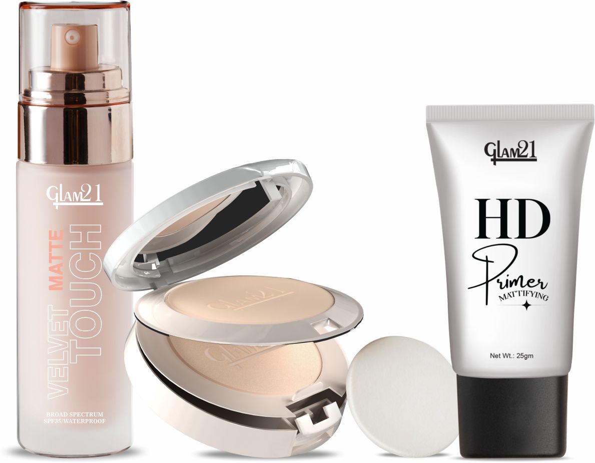 Primer, Foundation & Compact Powder | Flawless Long Lasting Matte Base-image-22
