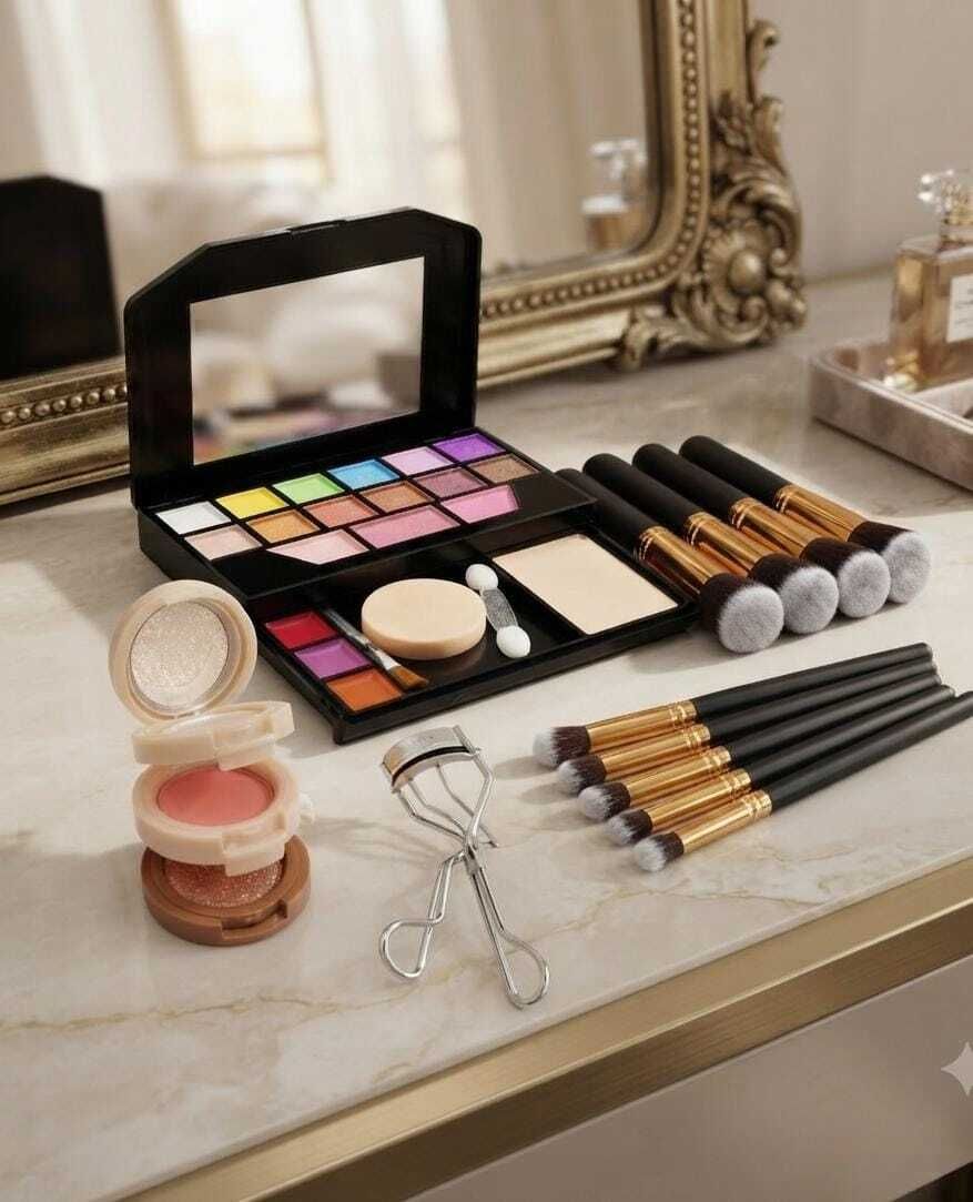 hudabird Mini Makeup Kit With Brush And Blush Curler Beauty Set-picture-33