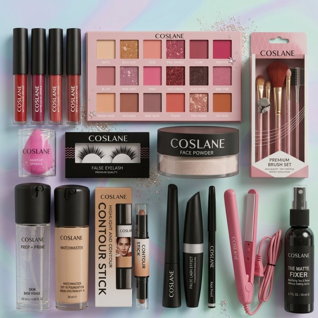 coslane Complete Beauty Studio Makeup & Tools Combo Set-picture-34
