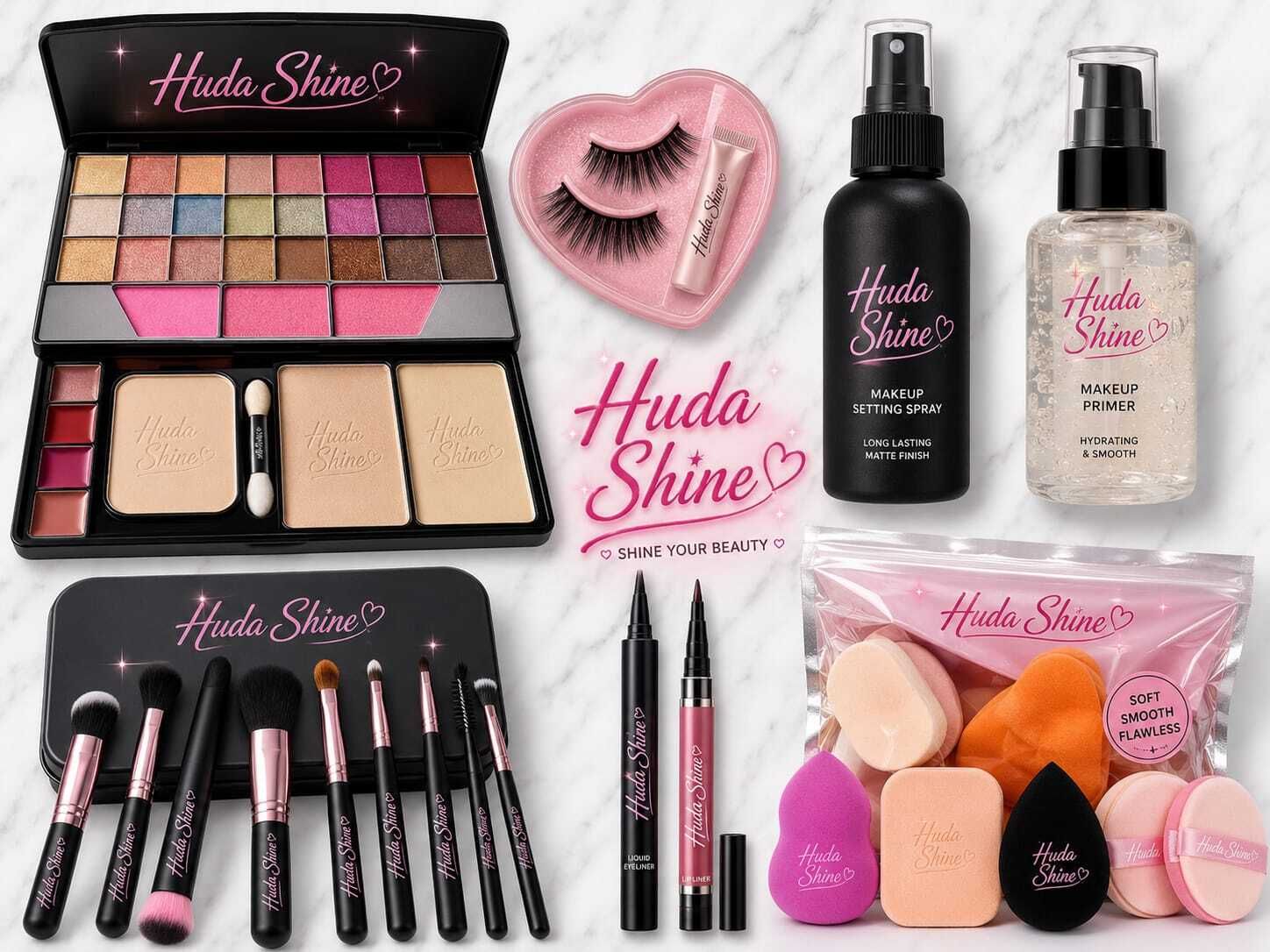 huda shine FACE MAKEUP SET GIRLS (Pack of 12) (Pack of 19)-picture-27