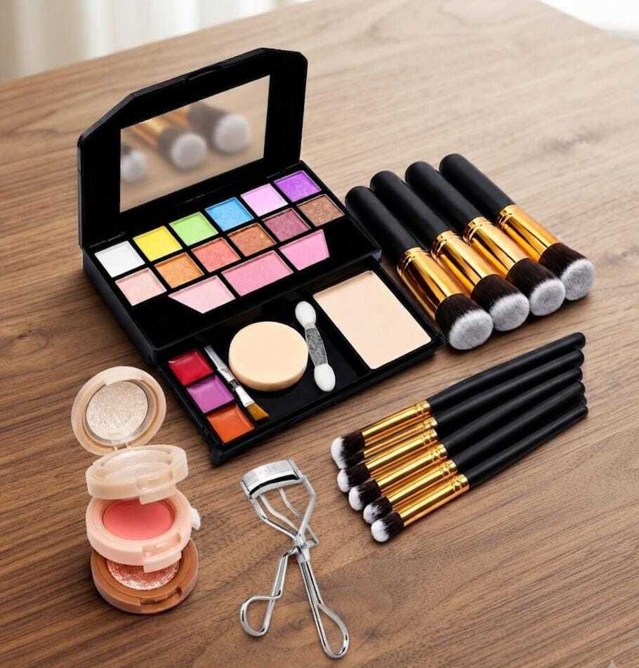 hinshitshu Mini Makeup Kit With Brush And Blush Curler Everyday Kit-picture-21
