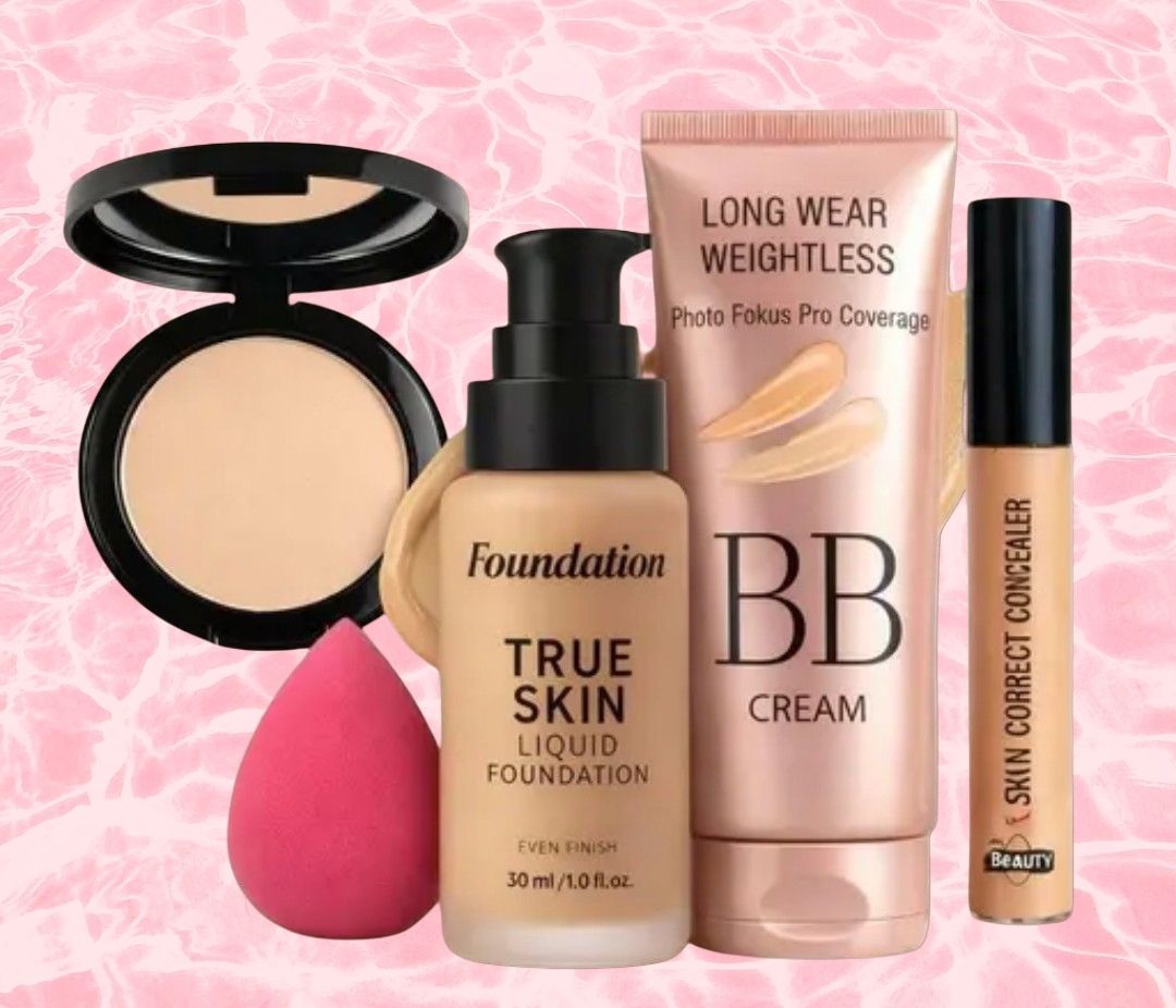 huge leaf NEW TRENDY FACE FOUNDATION MAKEUP COMBO27-picture-40