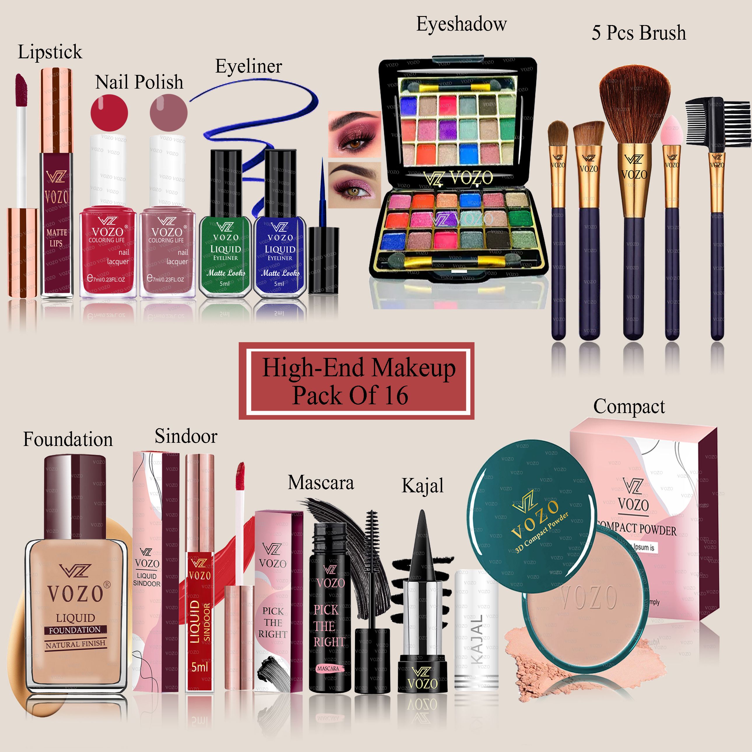 Makeup Kit Combo for Women Dream Collection with Rare Pigments Daily Wear VZ-75
