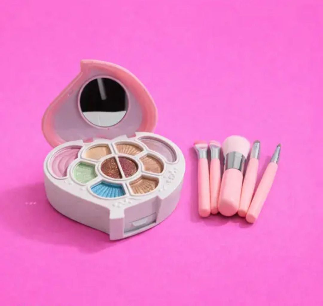 Heart shape mini Makeup kit for kids ang girls-image-13