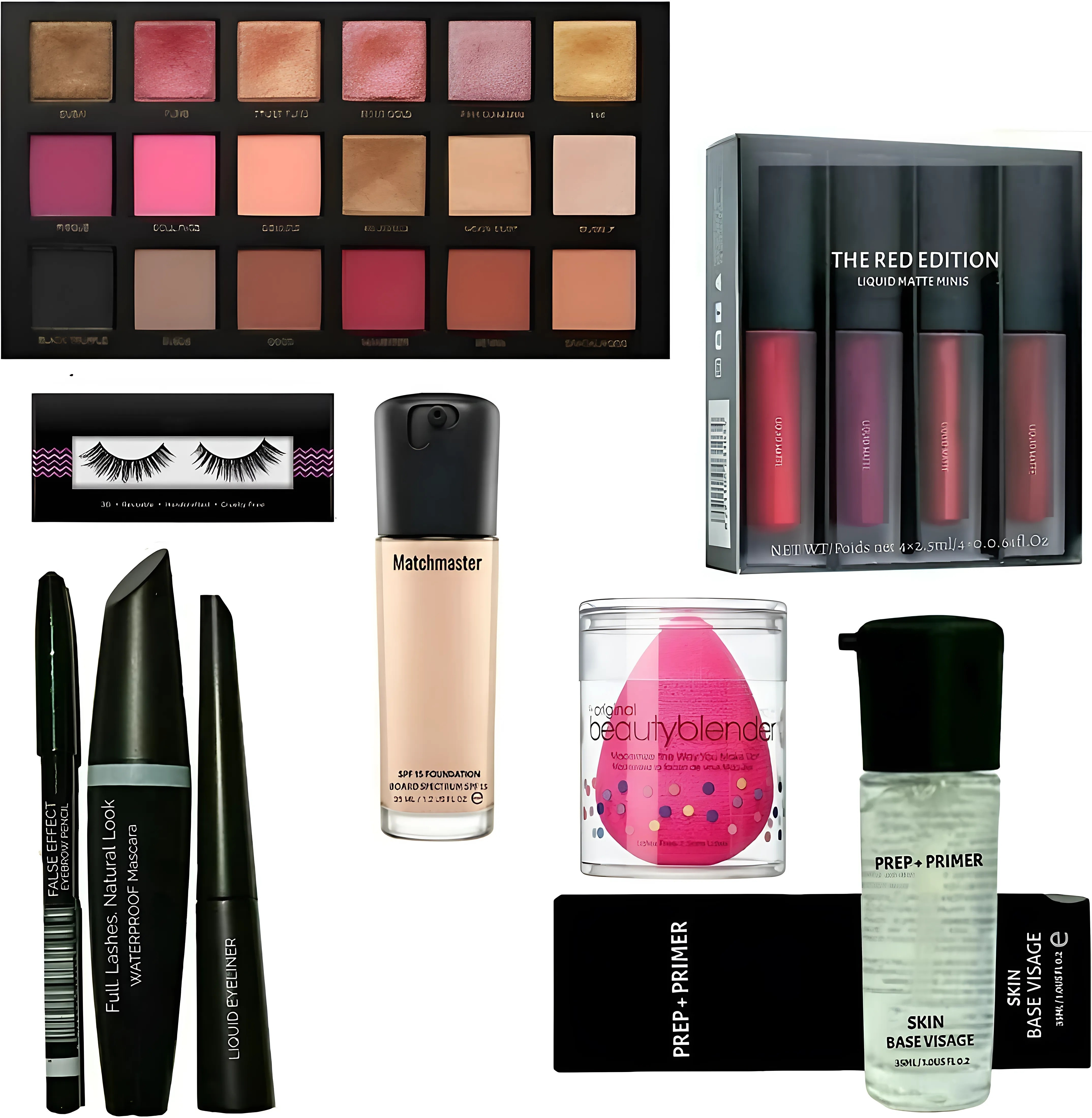 onfroi 5 ltems in the set makeup kit for combo image 1