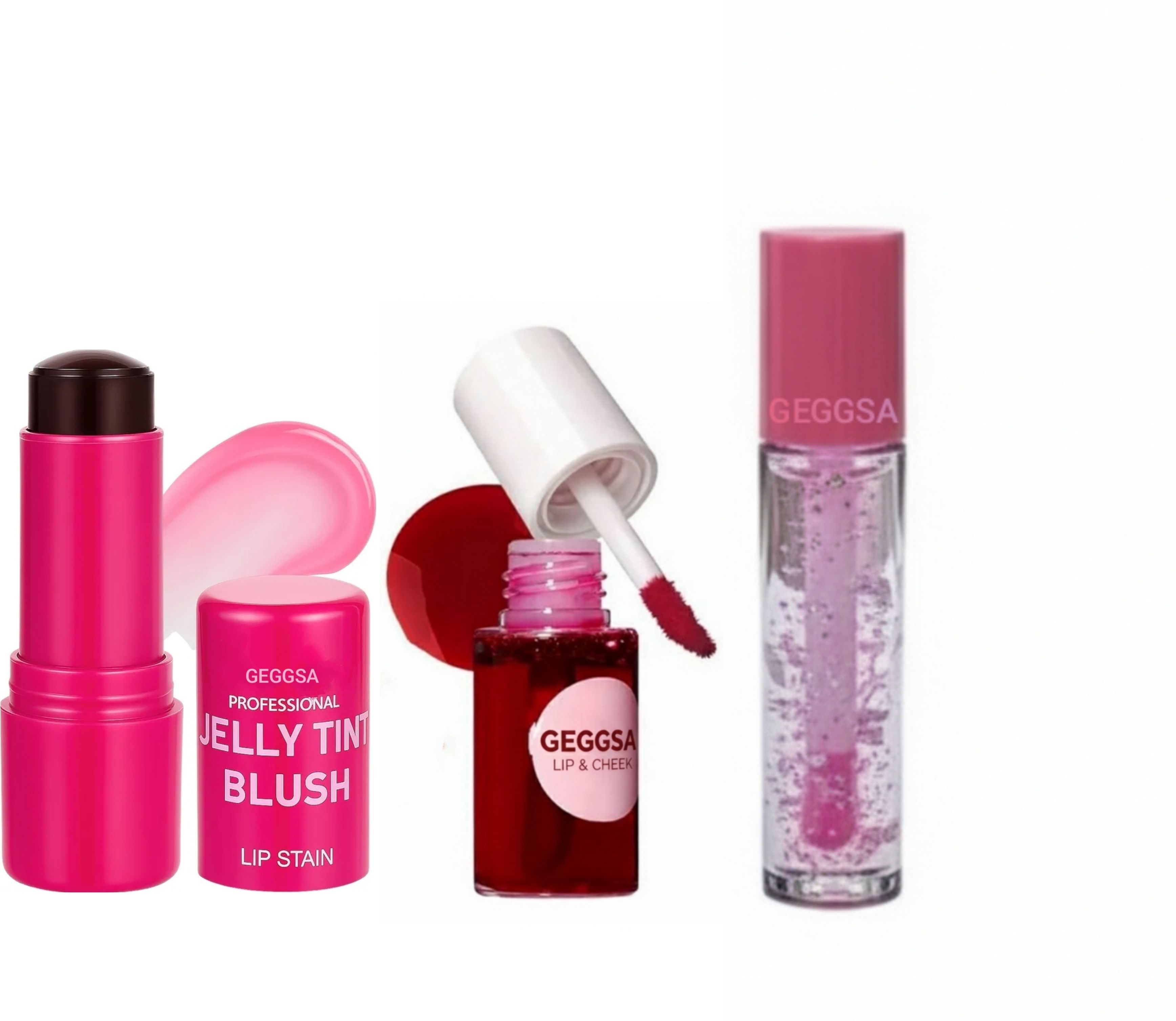geggsa Jelly Tint Blush Lip Stain 6g with Lip & Cheek Tint & Lip Gloss-picture-25