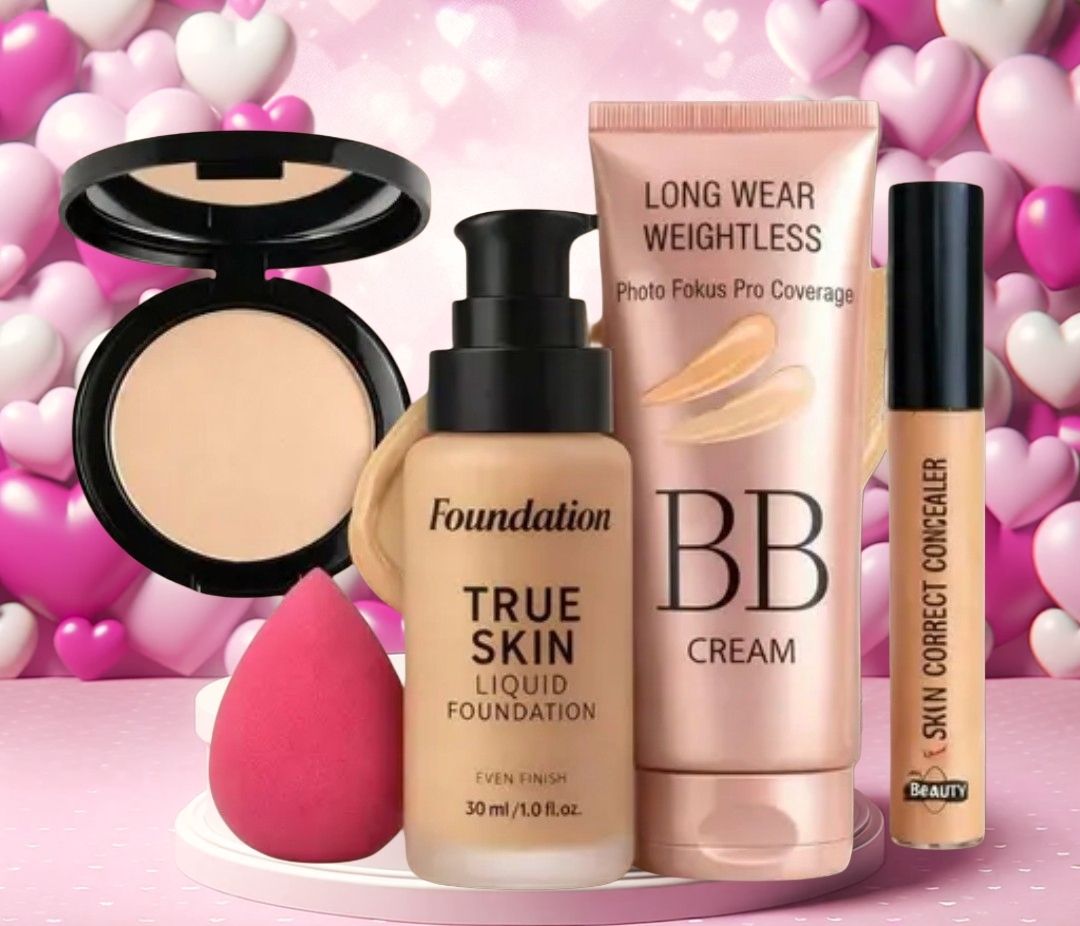 huge leaf NEW TRENDY FACE FOUNDATION MAKEUP COMBO7-picture-43