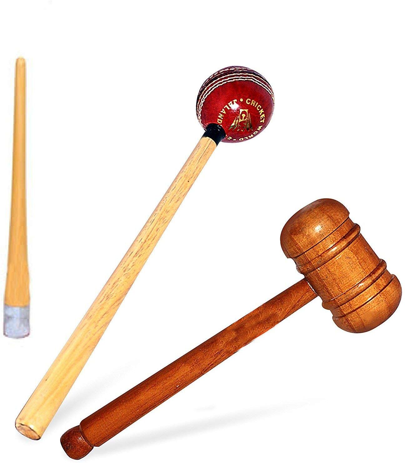 optimus Cricket Bat Knocking Wooden Mallet Ball Hammer Grip Cone Gripper - A Wooden Bat Mallet-picture-43