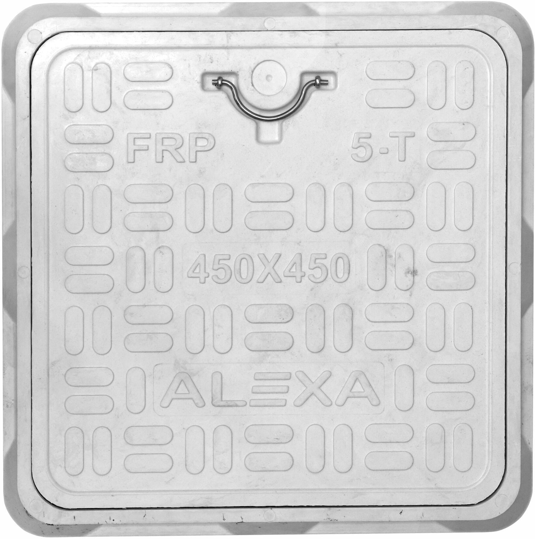 FRP Square Manhole Cover 18 x 18 | 5 Ton Load Bearing Anti-Slip Surface Flush Tank Lid