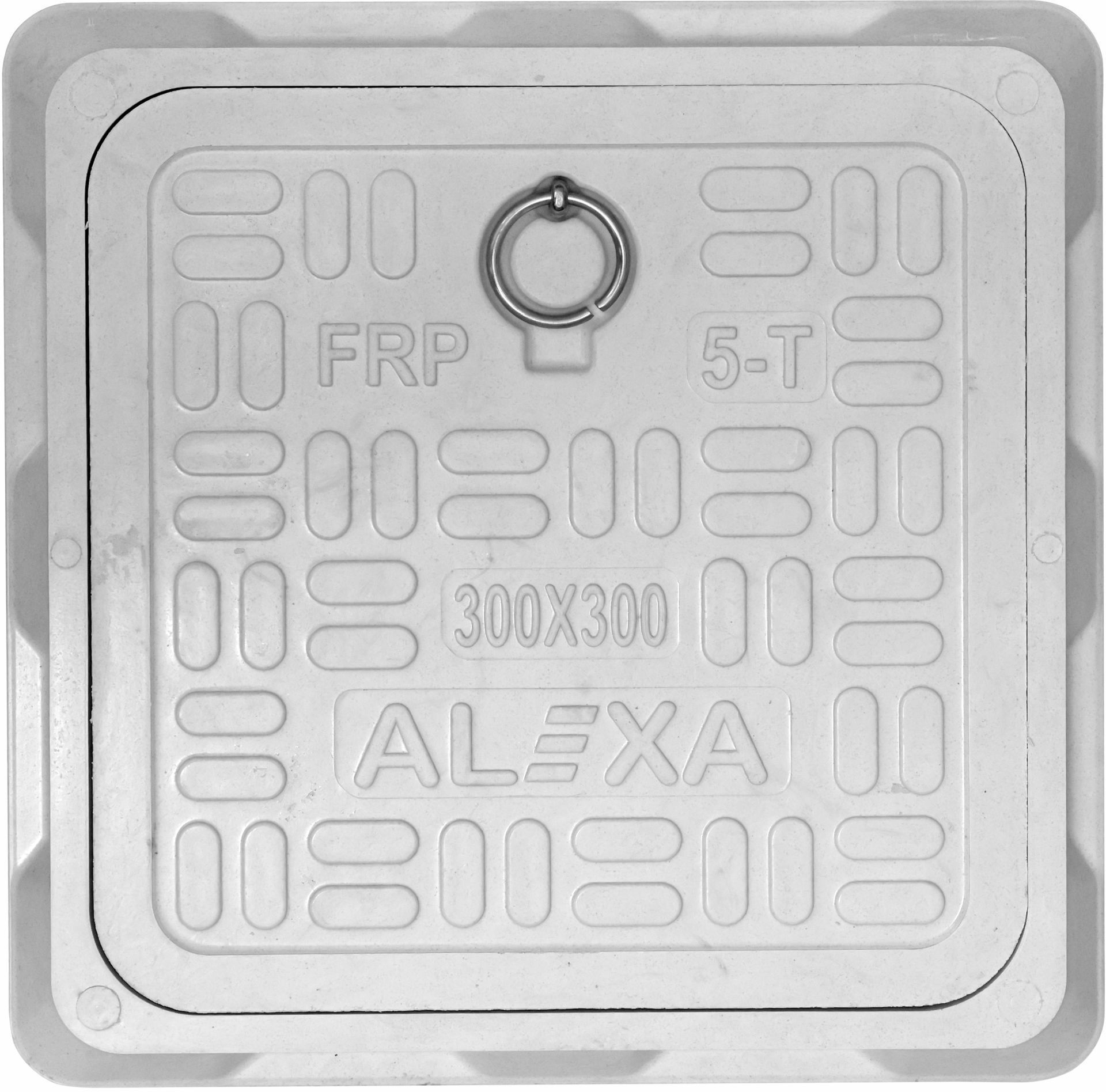 FRP Square Manhole Cover 12 x 12 | 5 Ton Load Bearing Anti-Slip Surface Flush Tank Lid