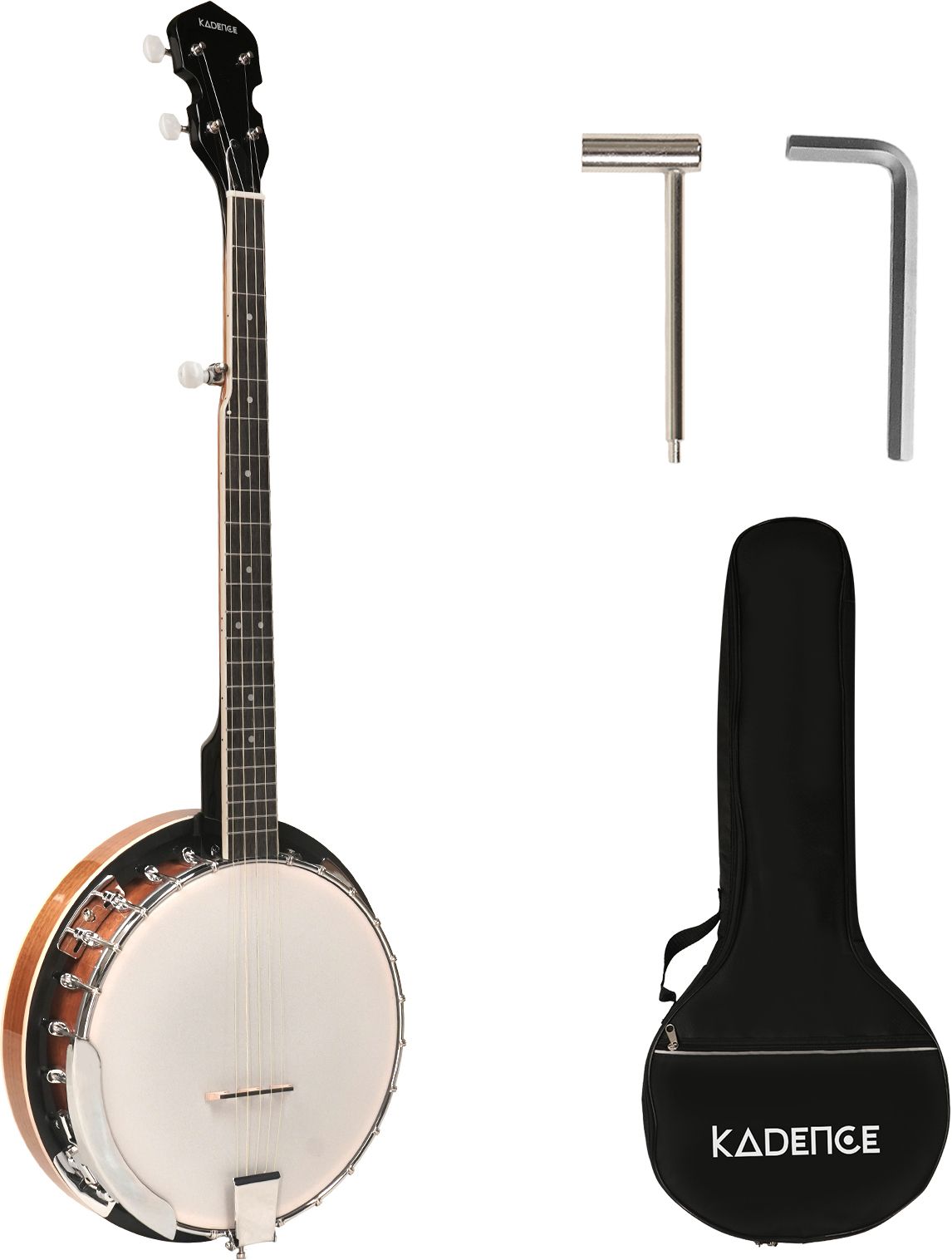 Kadence KBAN-5ST Bowl-back Oval Hole Mandolin-image-5