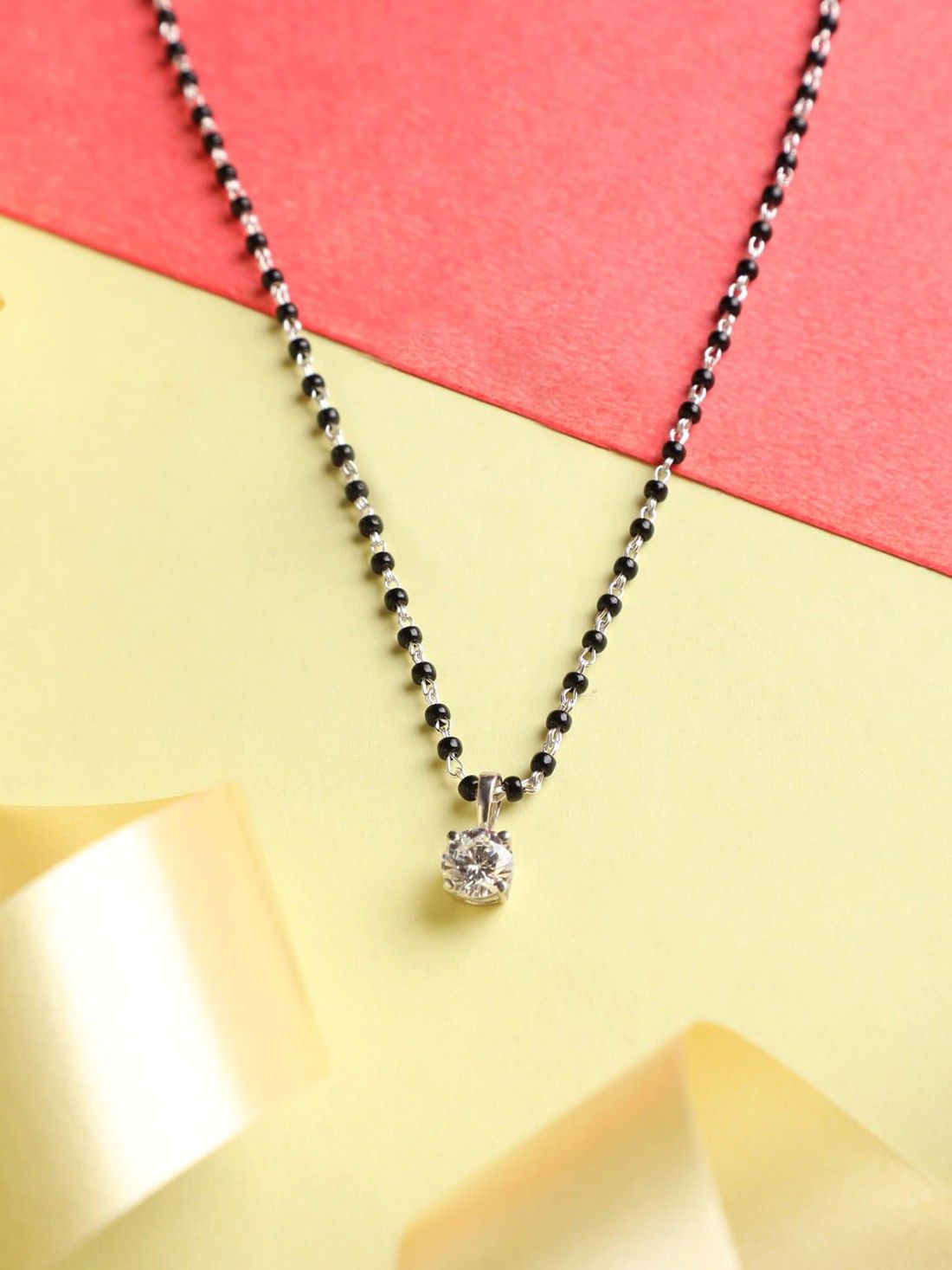 clara Round Sterling Silver Mangalsutra-picture-15