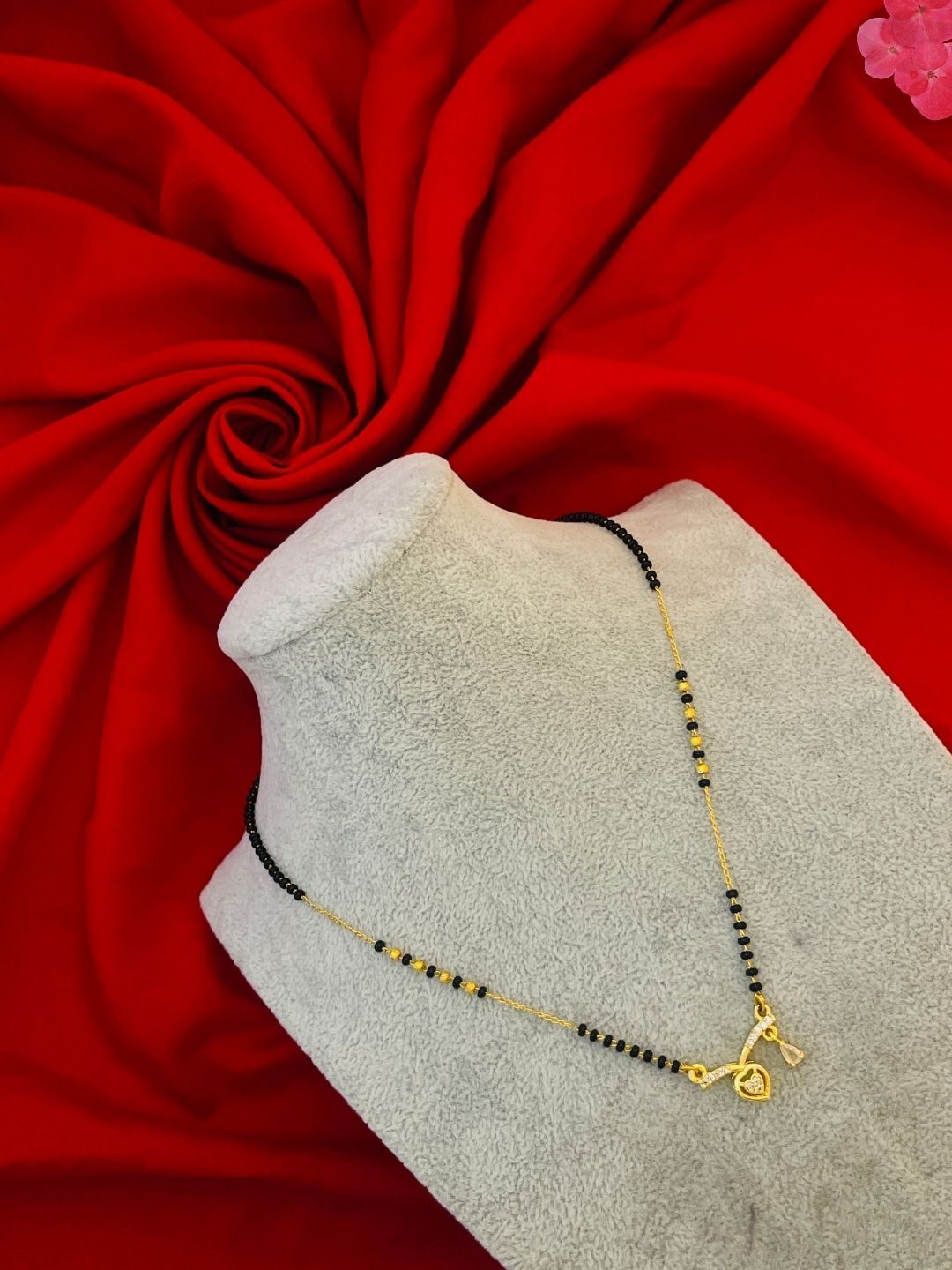 A.D. 18 inch short mangalsutra for women Brass Mangalsutra-image-36