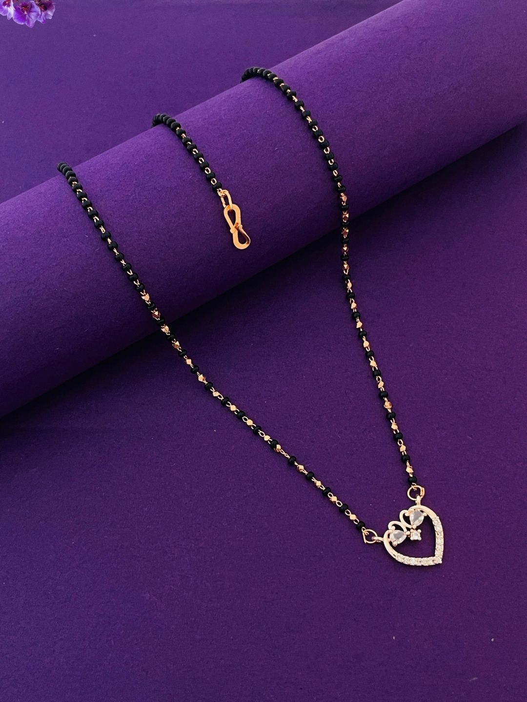 A.D. 18 inch short mangalsutra for women Copper, Brass Mangalsutra Brass Mangalsutra-image-17