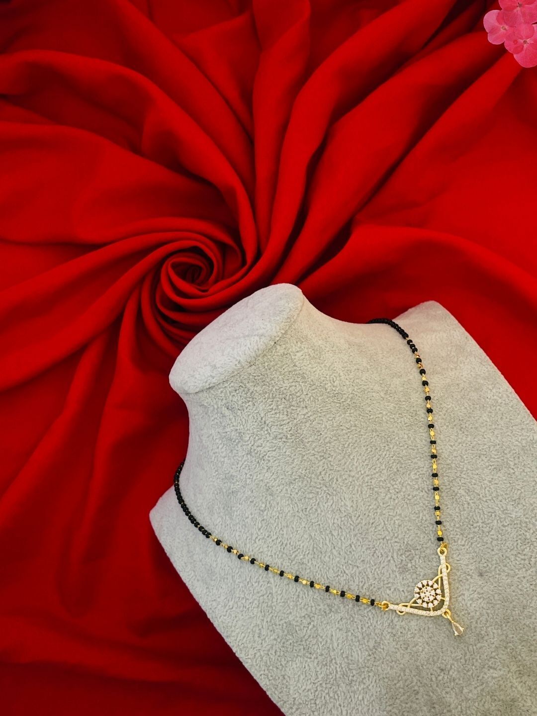 A.D. 18 inch short mangalsutra for women Brass Mangalsutra-image-37