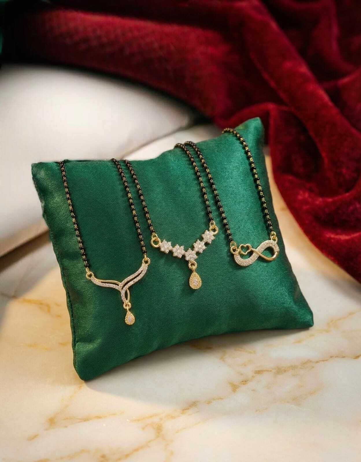 Budget Combo 3 Beautiful Everyday Wear Mangalsutras Alloy Mangalsutra-image-9