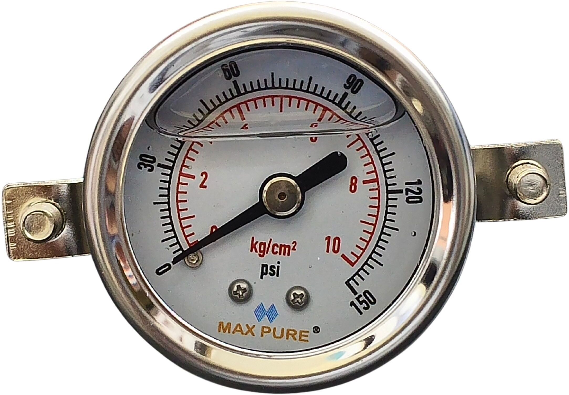 parijata Mini Pressure Gauge 10kg/cm² / 150PSI for RO Water Purifier , 4.5 cms Diameter Manometer-picture-16