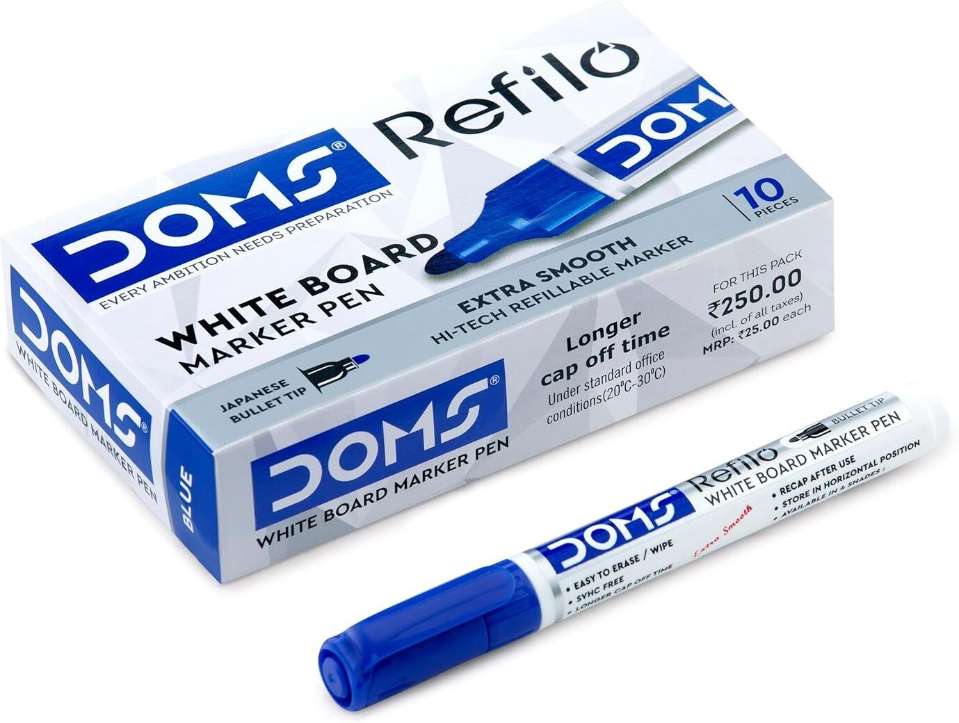 doms Refilo White Board Pen | Japanese Bullet Tip-picture-21
