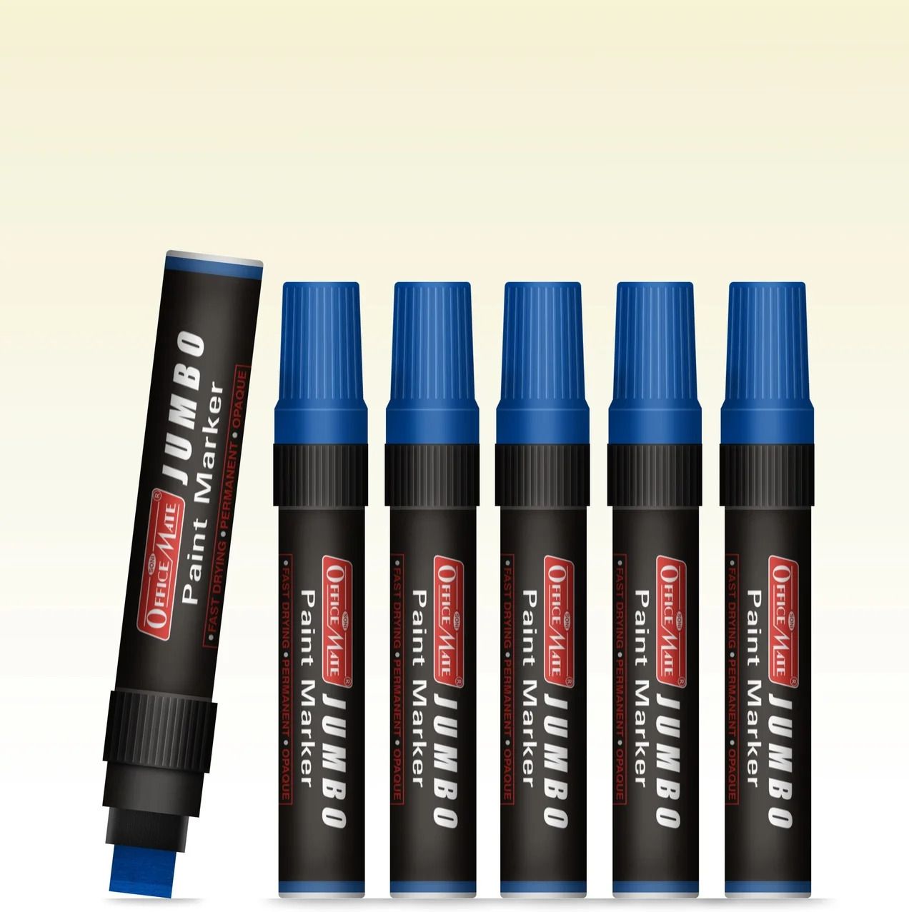 Jumbo Paint Marker Set (6 Pcs) Blue Pack of 1 Wide Tip, Permanent, Non-Toxic-image-23