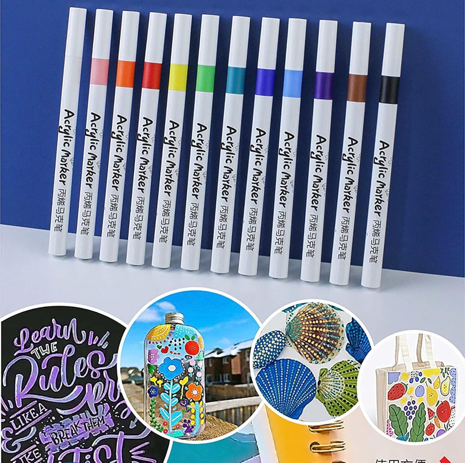 24 marker set with acrylic and high quality with all types of use-image-10