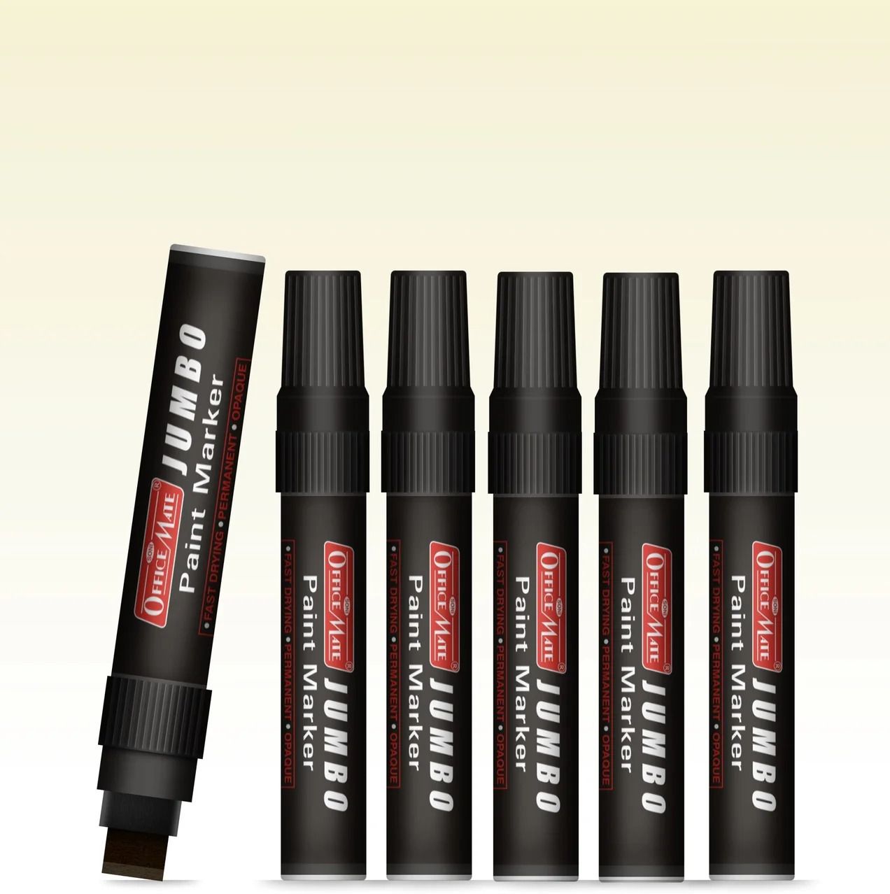 soni officemate Jumbo Paint Marker Set (6 Pcs) Black Pack of 1 Wide Tip, Permanent, Non-Toxic-picture-40