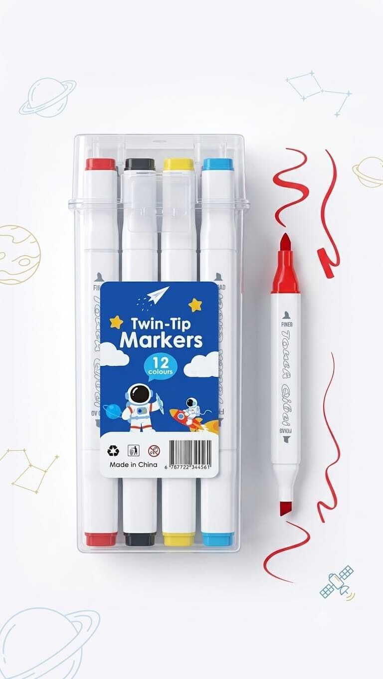 Daxnjay -12 Dual Tip Markers-image-23