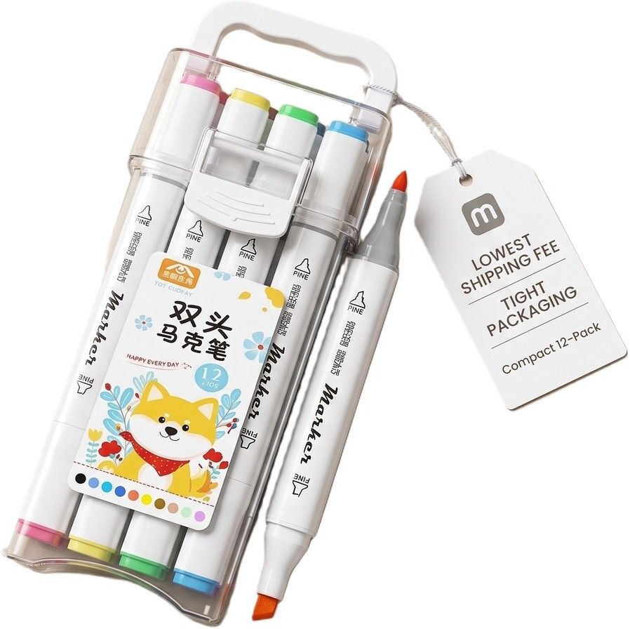 sustain Soft Mild Aesthetic Highlighters Set of 12 | Marker Pens for Study-picture-44
