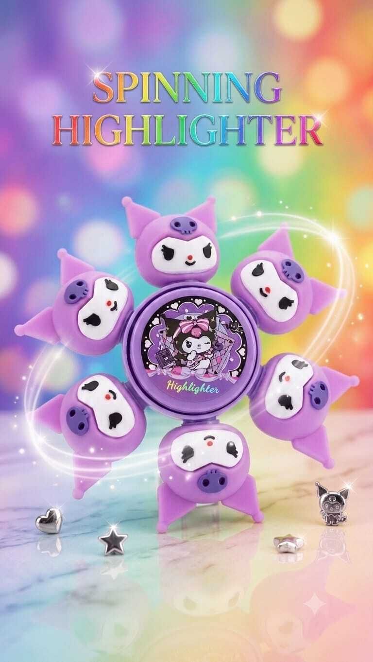 Kuromi purple highlighter-image-0