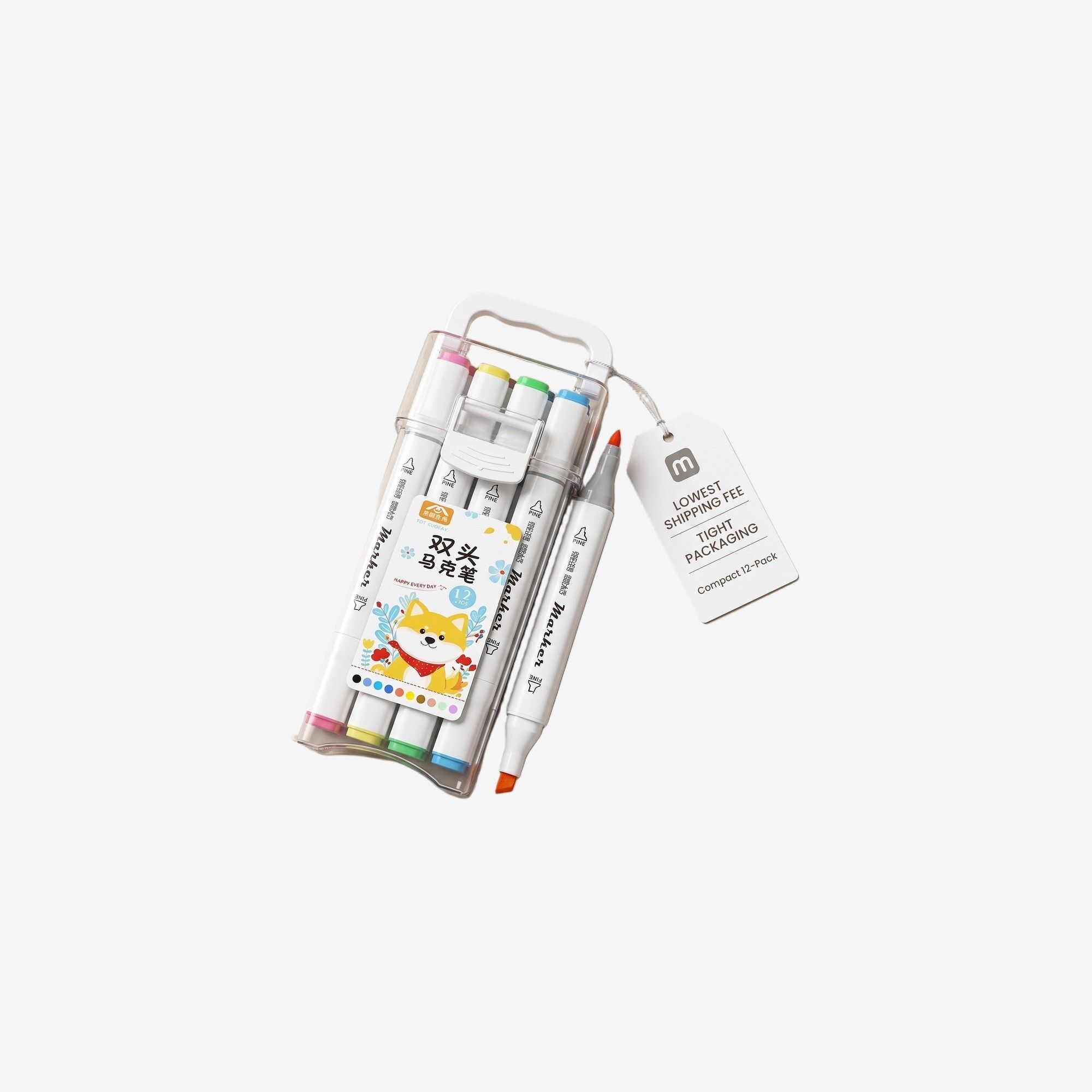 piyova 12 Pack Pastel Highlighters | No Bleed Aesthetic Pens for Textbooks-picture-10