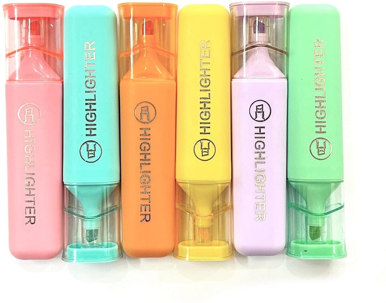 Pack of 6 Highlighter Pen Pastel Highlighter Set-image-46